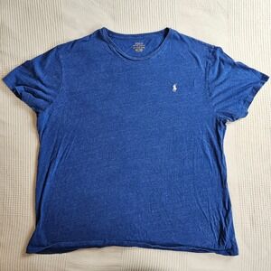 Polo Ralph Lauren Royal Blue Short Sleeve Crew Neck Pony Logo T-Shirt Men XXL